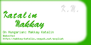 katalin makkay business card